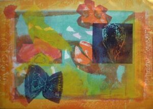 Shell and Butterfly 70 x 100 cm 