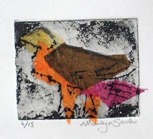Bird 12x10 cm Medium: etching & chine colle Edition Size: 15