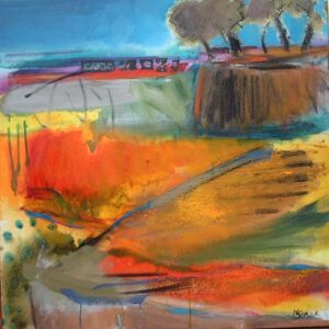 Med Landscape Oil on canvas 76x76cm